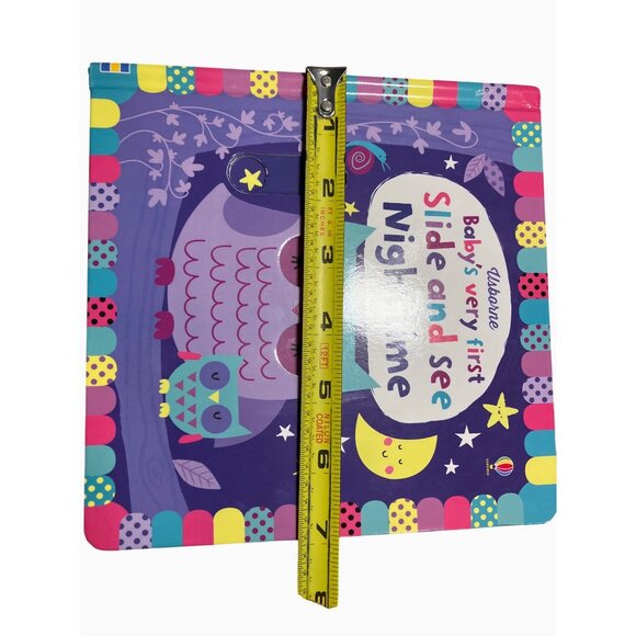 Usborne Babys Very First Slide And See Nighttime Board Book - Picture 15 of 16